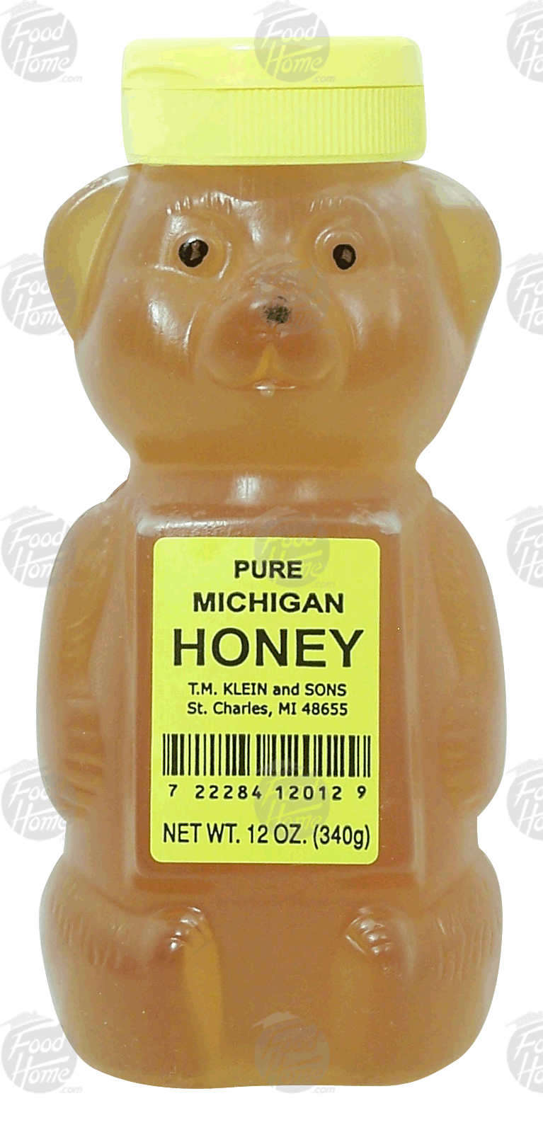 T.M. Klein and Sons Pure Michigan honey, bear shape bottle Full-Size Picture